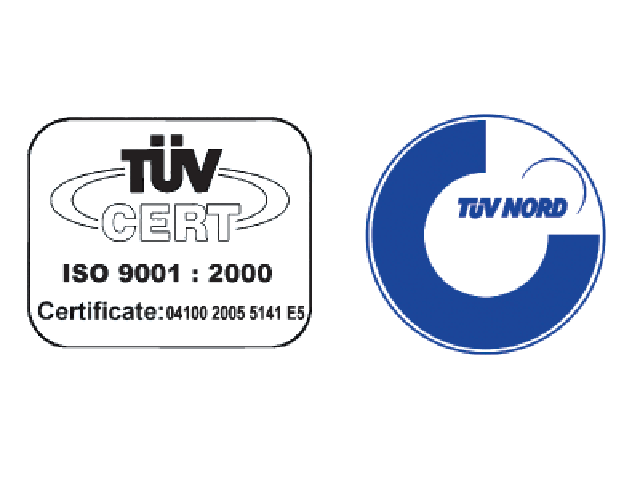 ISO9001 : 2000 Certification by TUV NORD